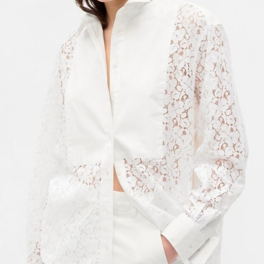 Lace Bib Big shirt- NWT XL Tall